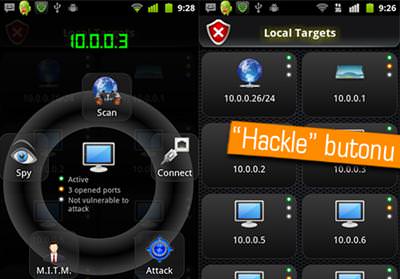 ANDROİD TELEFON ÜZERİNDEN TEK TUŞLA HACK YAPILACAK