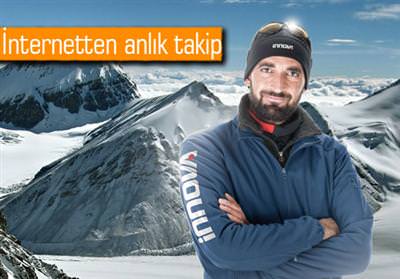 TUNÇ FINDIK’IN 8000 METRELİK TIRMANIŞI İNTERNETTEN ANLIK OLARAK TAKİP EDİLEBİLİYOR