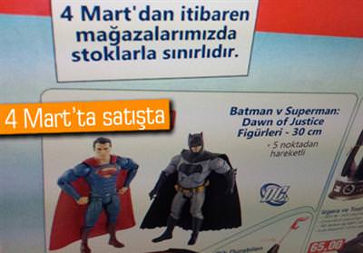 BİM, BATMAN V SUPERMAN FİGÜRLERİNİ SATIŞA ÇIKARIYOR
