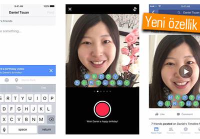 FACEBOOK’TA ’VİDEOLU’ DOĞUM GÜNÜ KUTLAMA DÖNEMİ!