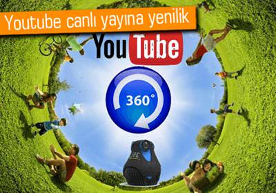 YOUTUBE 360 DERECE CANLI YAYIN HİZMETİ SUNACAK