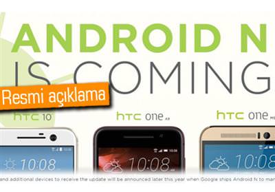 HTC ONAYLADI: HTC 10, ONE M9 VE ONE A9 İÇİN ANDROİD N YOLDA!
