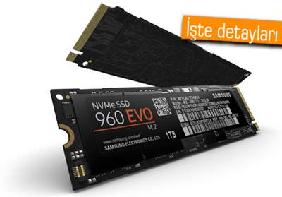 SAMSUNG 960 PRO VE 960 EVO SSD’LER TANITILDI